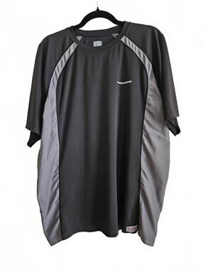 Firstgear Black and Gray Men's Athletic T-Shirt Size XL with 50+ UV Protection